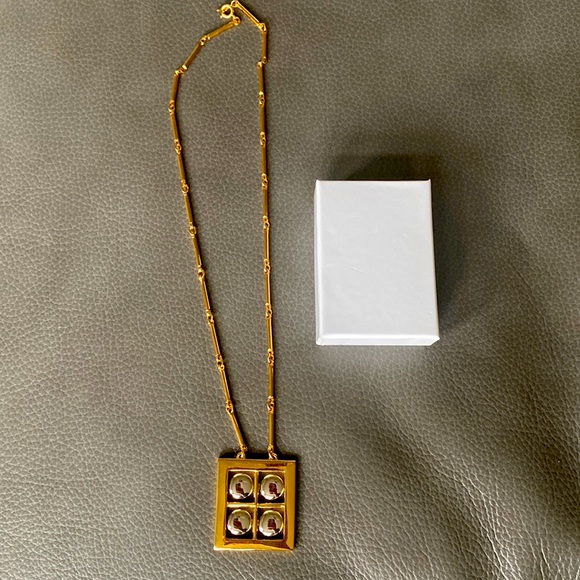 Artistry square Modern Necklace 22” tube chain - Picture 1 of 4